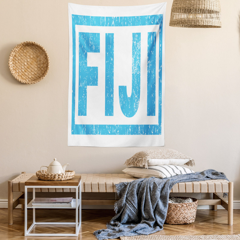 Big Bold Grunge Style Wording Tapestry