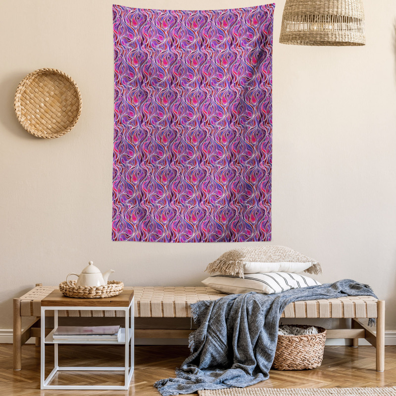 Wavy Streaks Tapestry