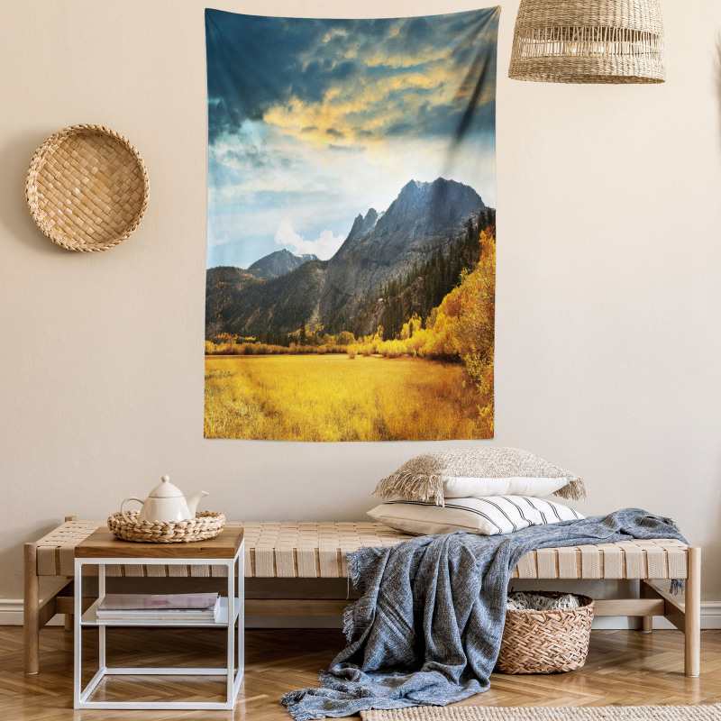 Mountain Grassland Sun Tapestry