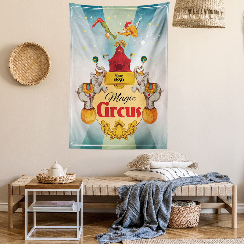 Vintage Circus Tent Tapestry