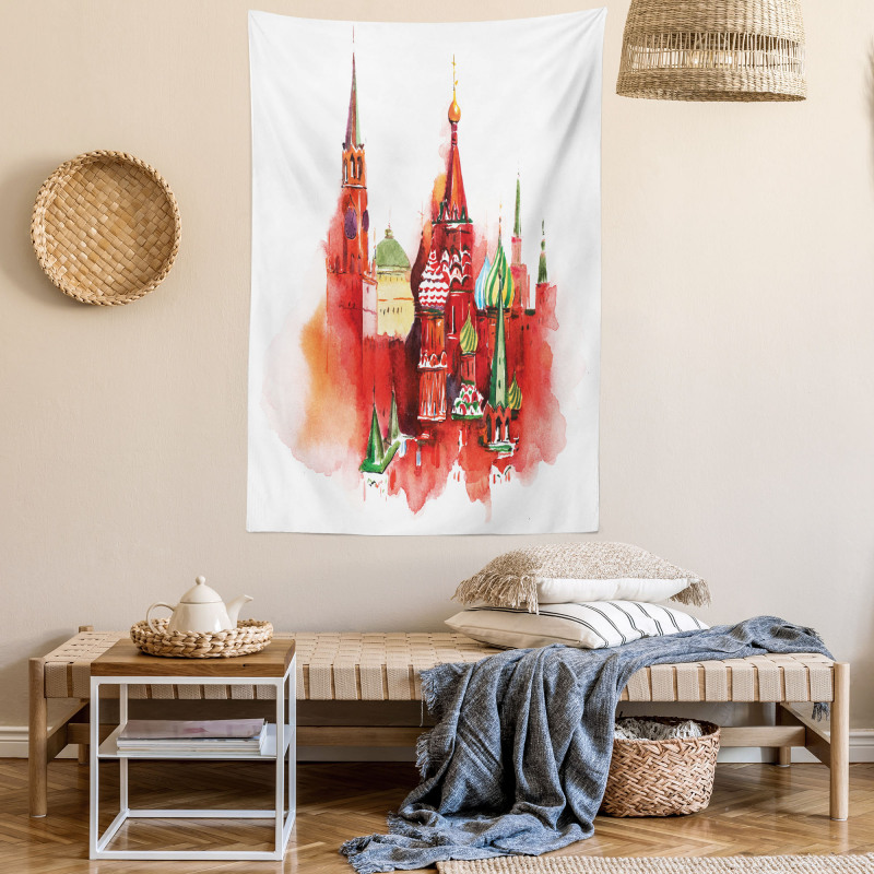 Red Square Saint Basil Art Tapestry