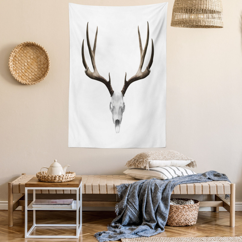 Deer Skull Skeleton Tapestry