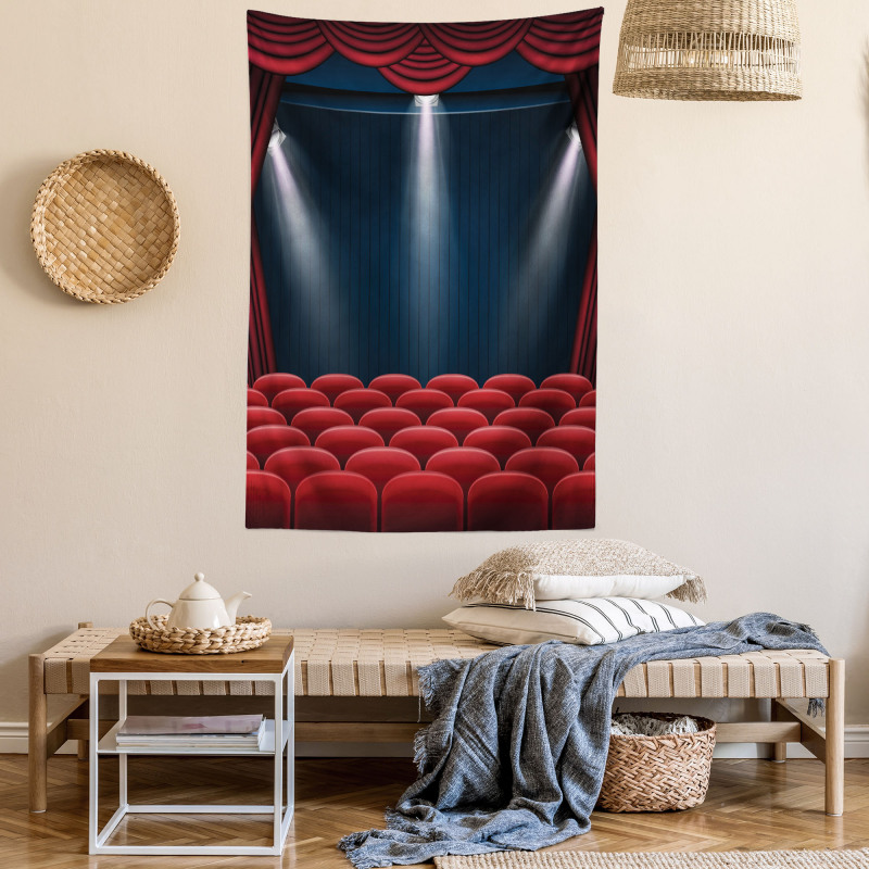 Classic Stage with Curtain Tapestry