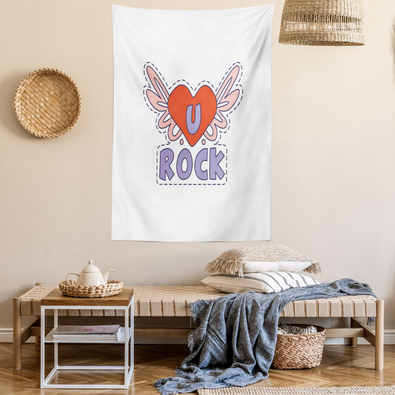 Winged Heart Motivation Tapestry