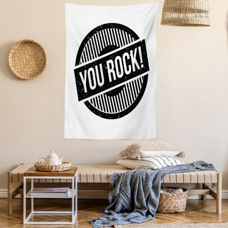 Stamp Grunge Motivational Tapestry