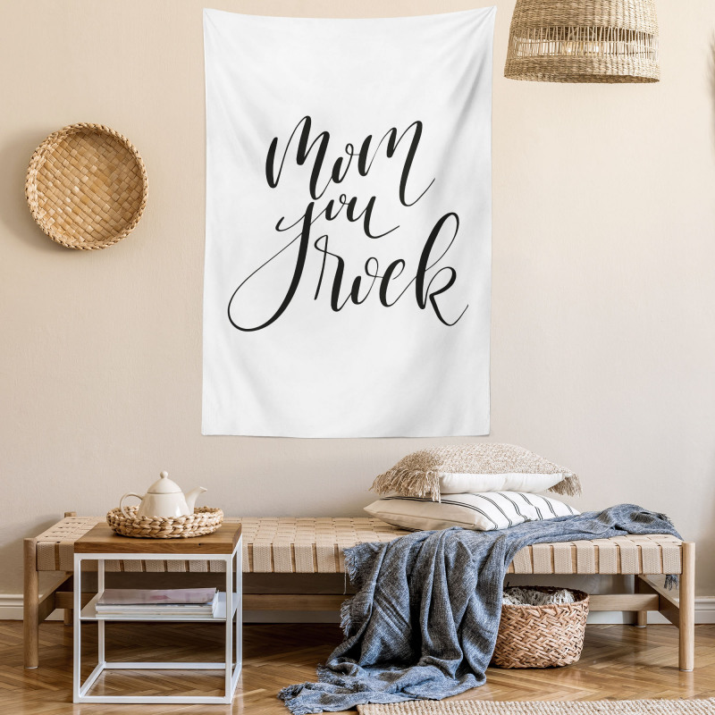 Mother Love Phrase Art Tapestry