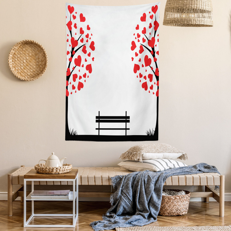 Heart Romance Love Art Tapestry