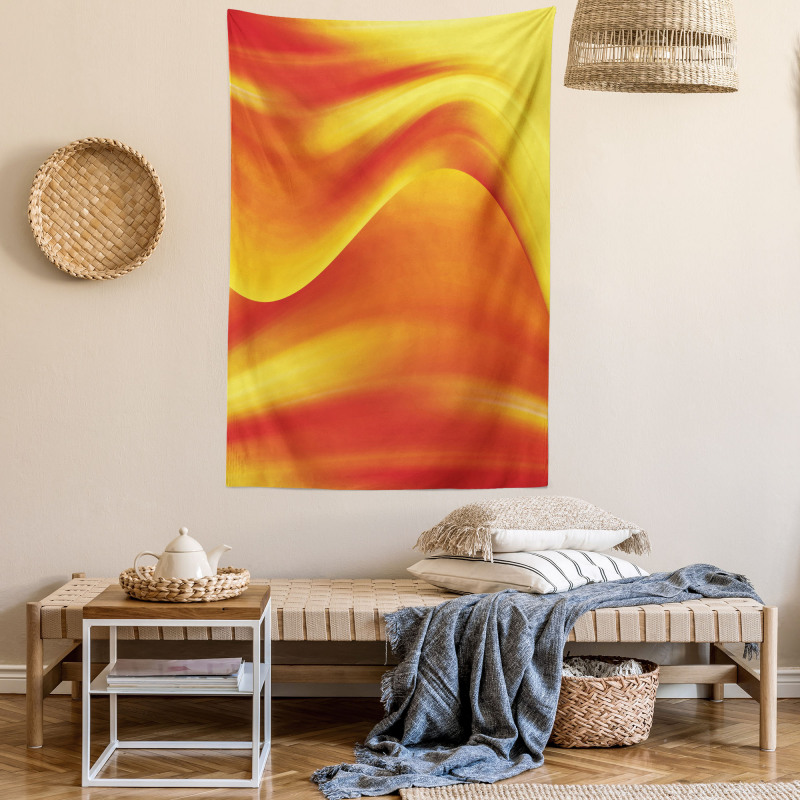 Abstract Digital Waves Tapestry