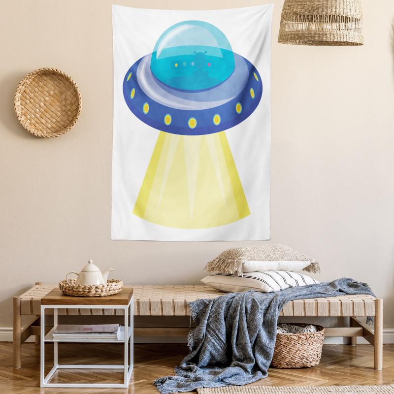 UFO Unknown Flying Object Tapestry