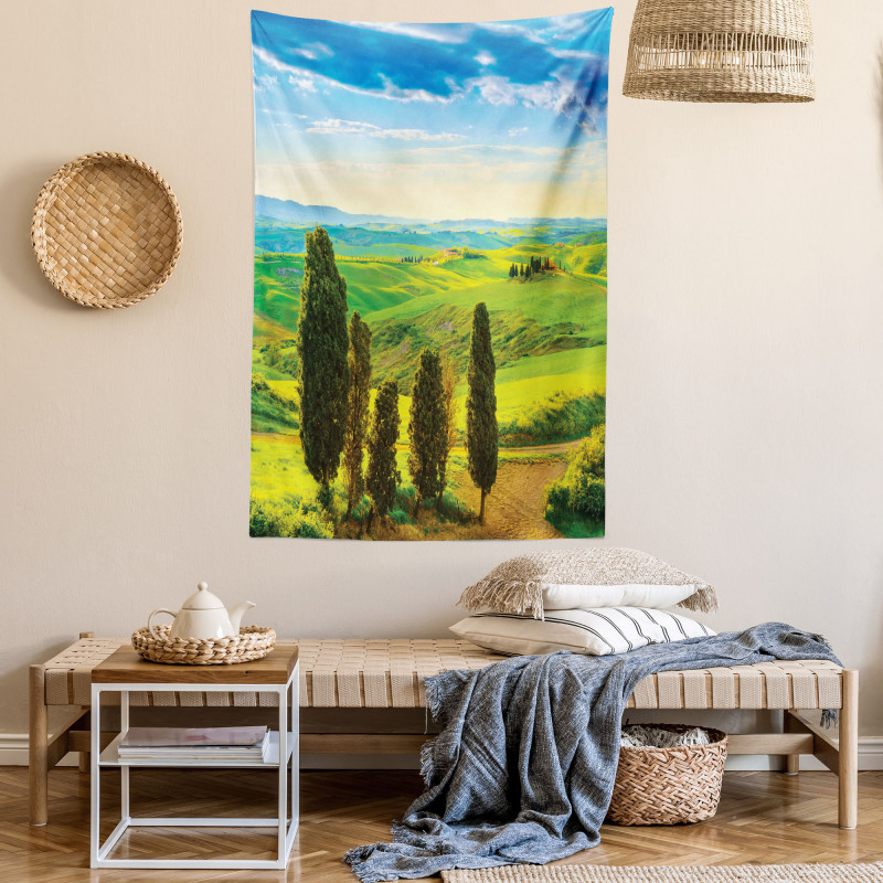 Rural Sunset in Italy Tapestry