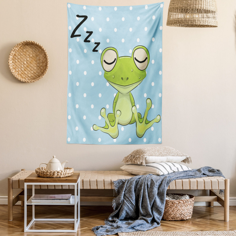 Frog Prince Polka Dots Tapestry