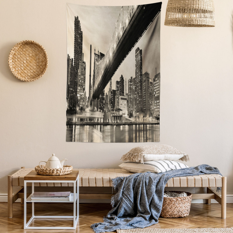 Vintage Queensboro Bridge Tapestry