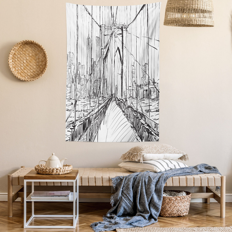 Creative Bridge Drawing Tapestry