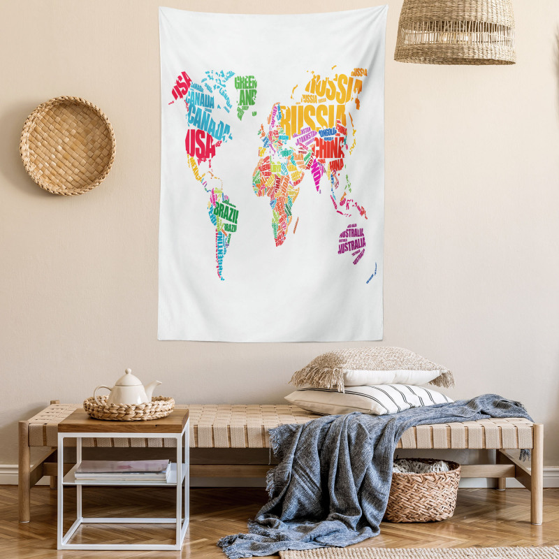 World Europe America Tapestry