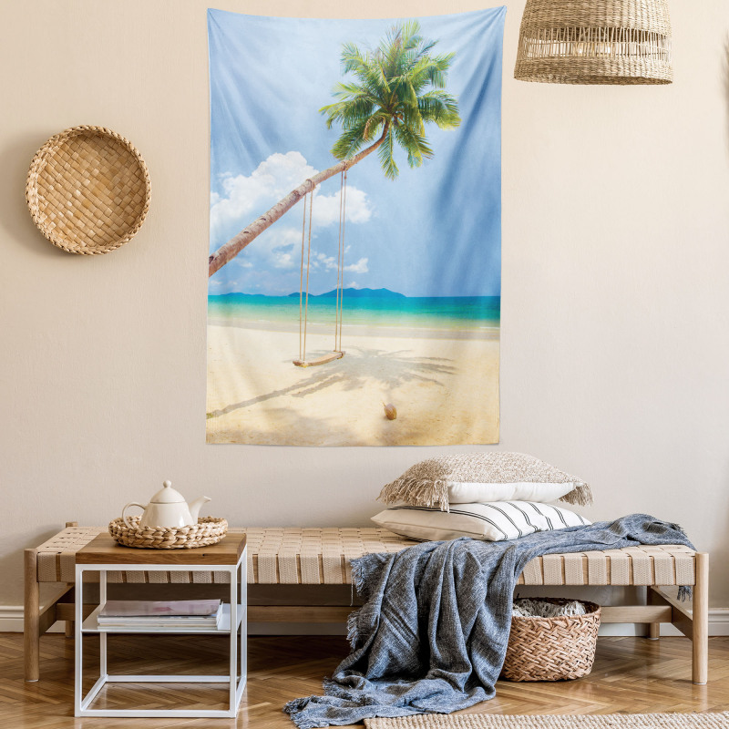 Coconut Palms Island Tapestry