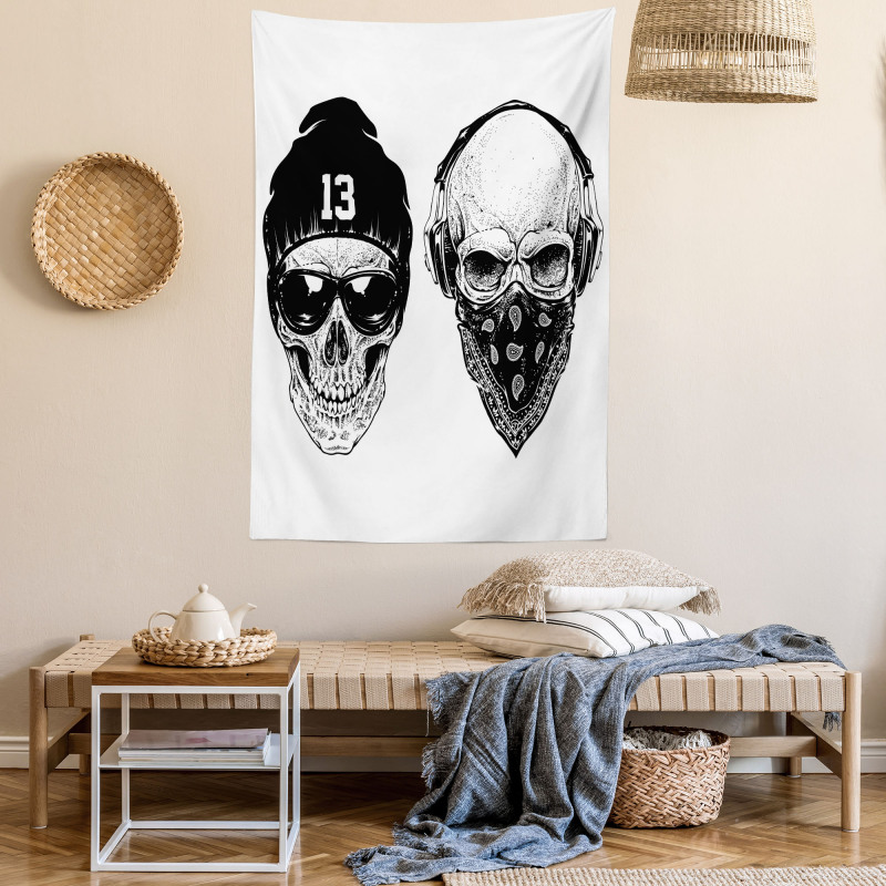 Funny Skull Band Tapestry