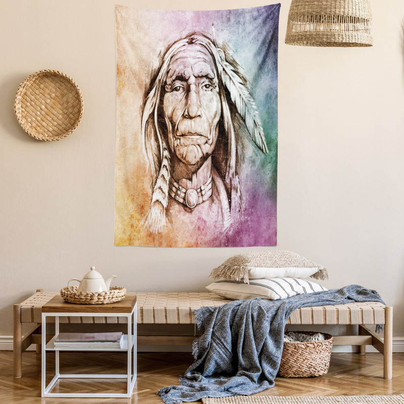 Chief Portrait Tapestry