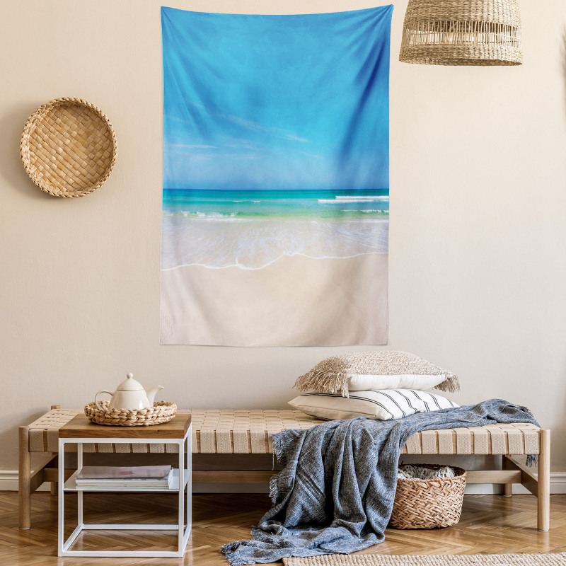 Paradise Sunny Sky Scene Tapestry