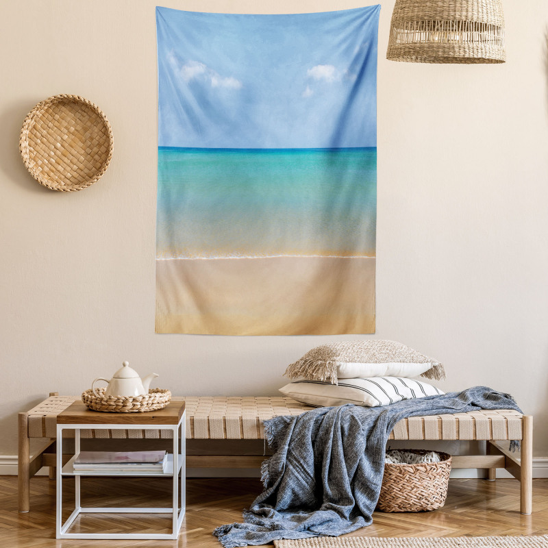 Calm Beach Hot Sun Tapestry