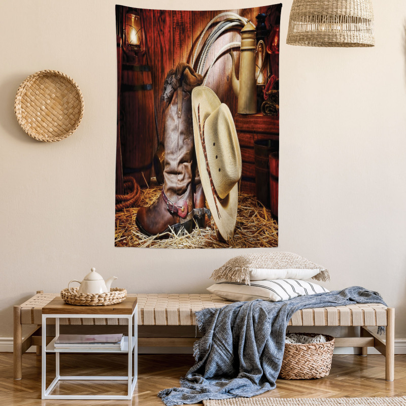 America Retro Rodeo Tapestry