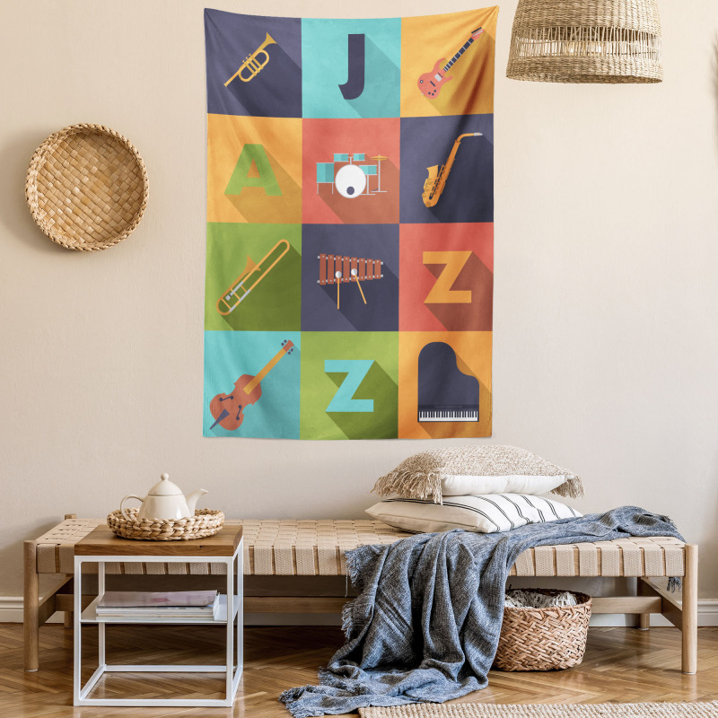 Jazz Equipment Music Tapestry