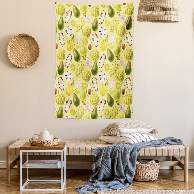 Avocados Dragon Fruit Guava Tapestry