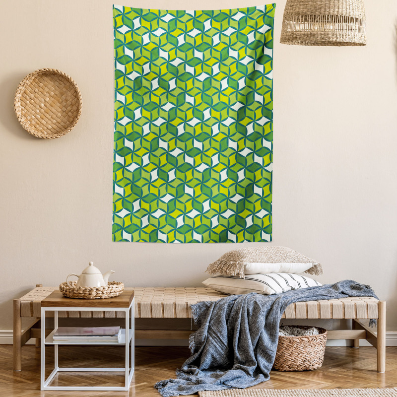 Modern Geometric Formation Tapestry