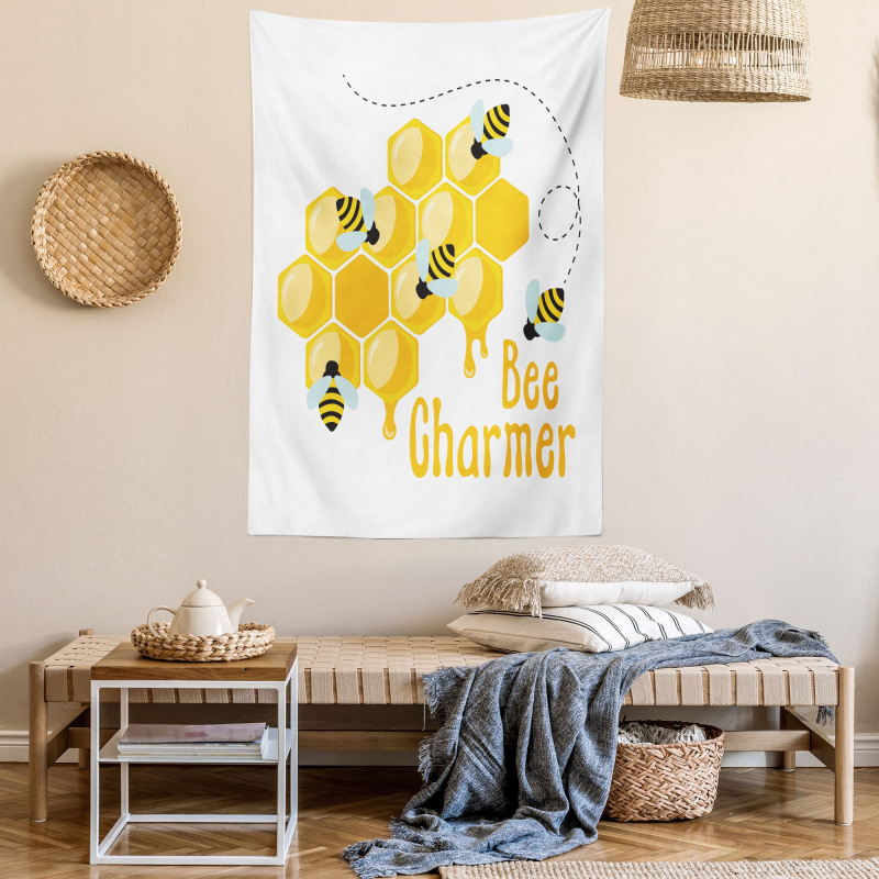 Bee Charmer Lettering Tapestry