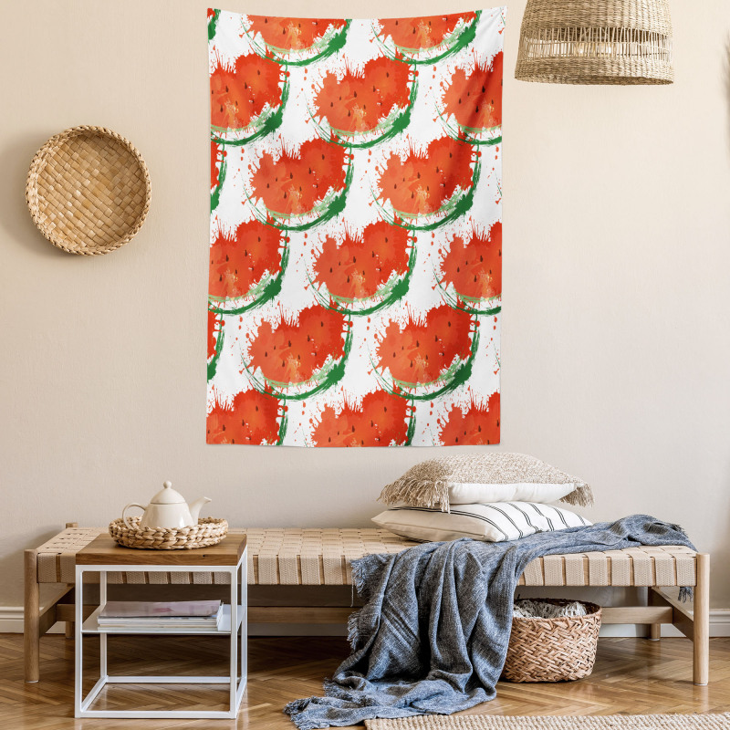 Grunge Spots Fruit Slice Tapestry