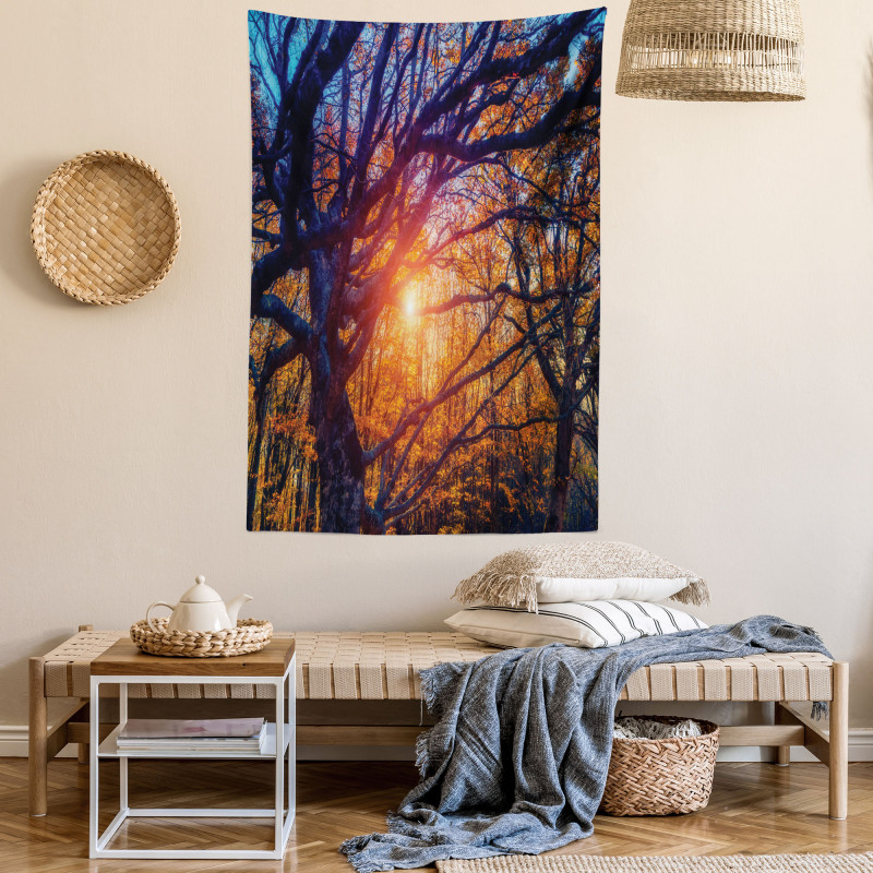 Majestic Trees Woods Tapestry