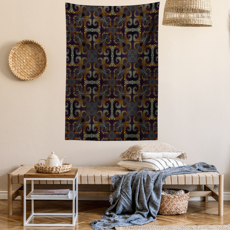 Irregular Mosaic Inspired Tapestry