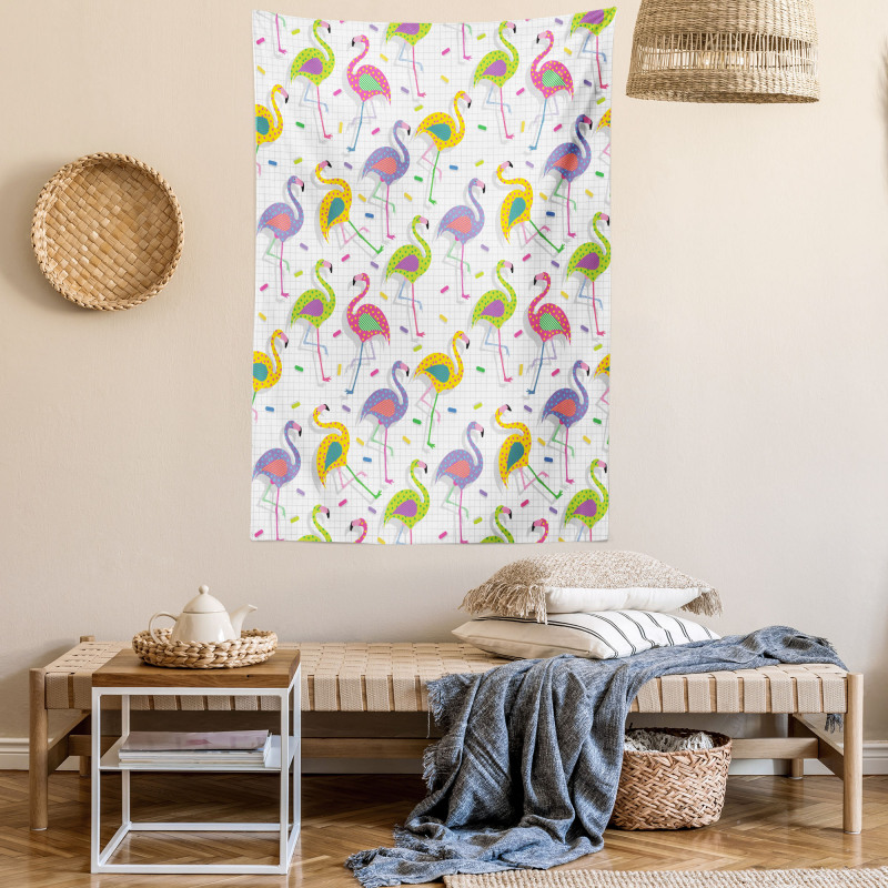 Retro Colorful Pattern Tapestry