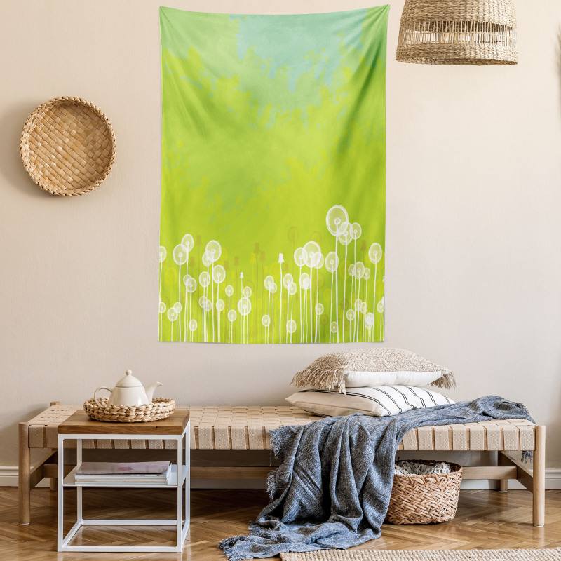 Wild Dandelion Blossoms Tapestry