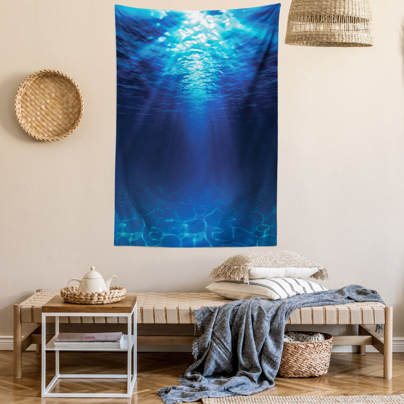 Sandy Seabed Sea Scene Tapestry