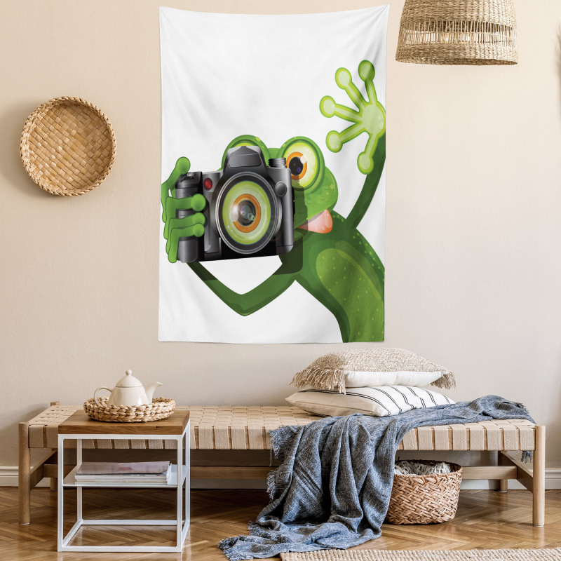 Funny Animal with Camera Tapestry