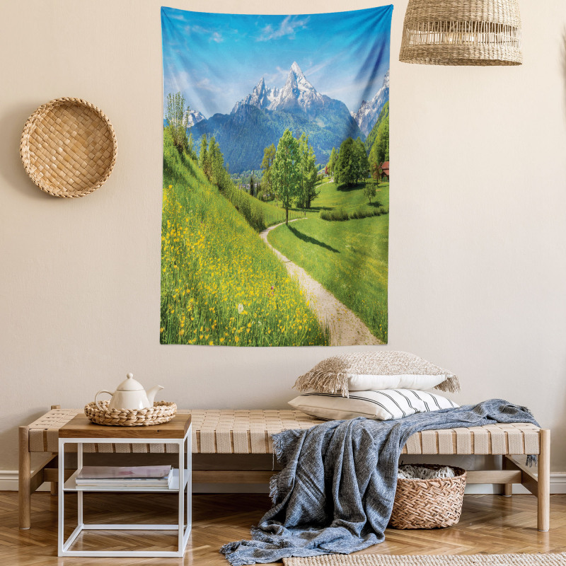 Spring Scenery in Alps Tapestry