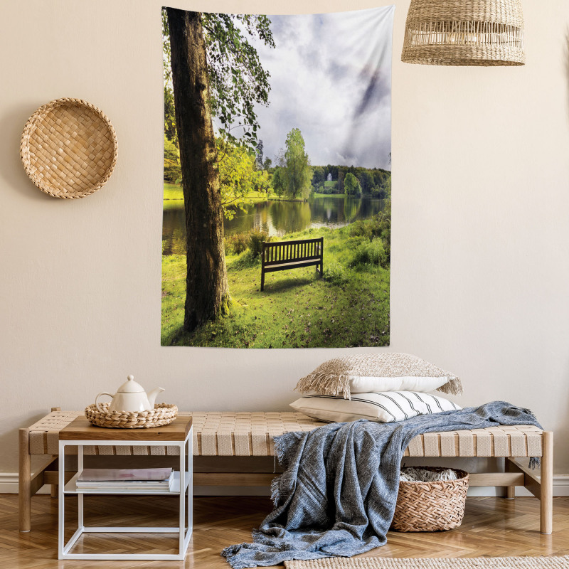 Stourhead Cloudy Scene Tapestry