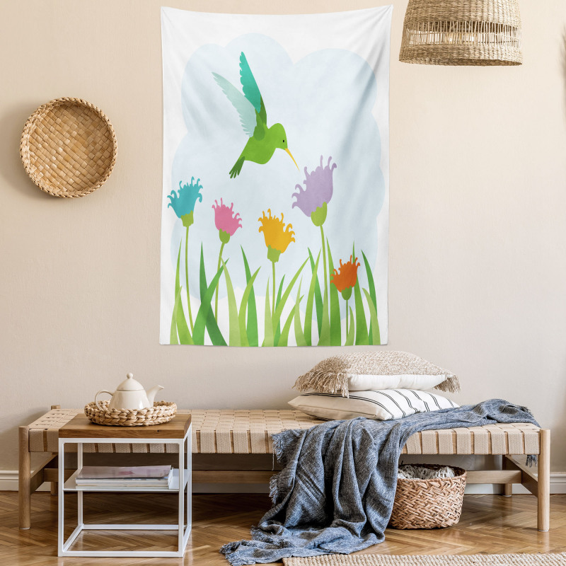 Garden Art Hummingbird Tapestry