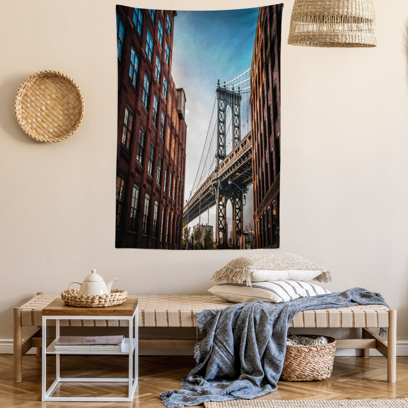 Manhattan Bridge USA Tapestry