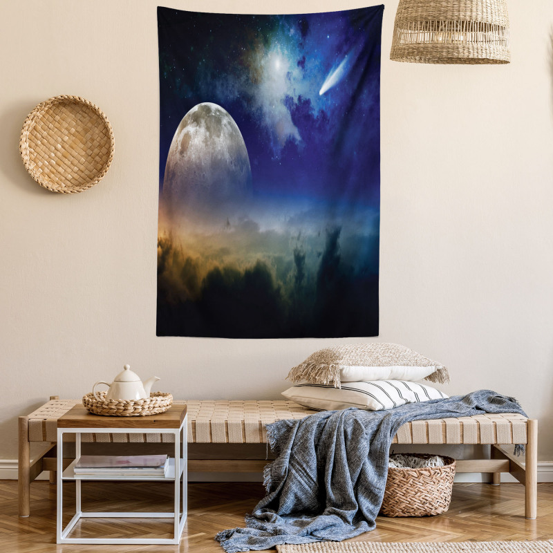 Clouds Full Moon Tapestry