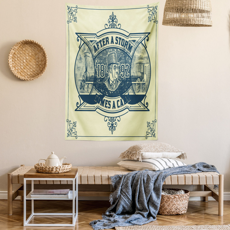 Calm Industry Scene Tapestry