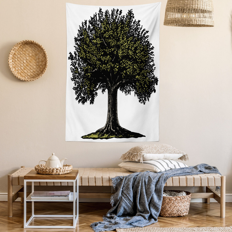 Digital Fruit Tree Tapestry