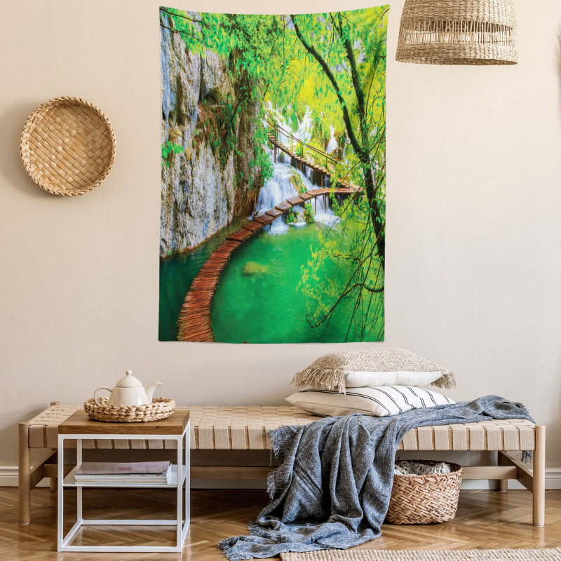 Cascade Trees Greenery Tapestry