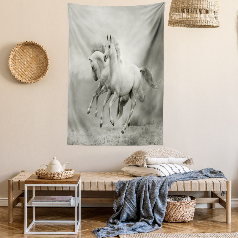 Horse Freedom Theme Tapestry