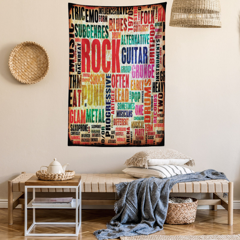 Music Rock 'n' Roll Poster Tapestry