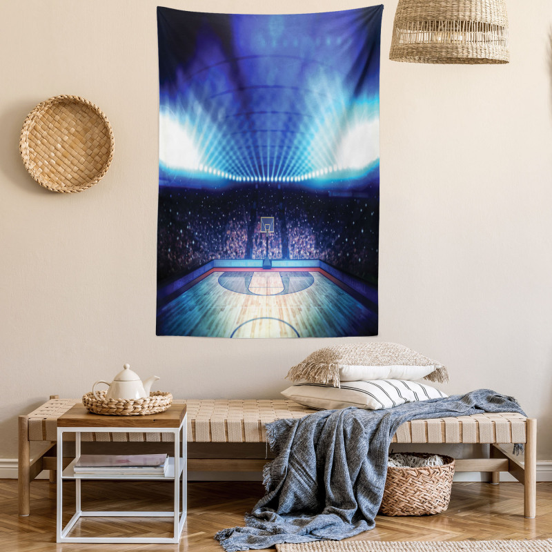 Basketball Arena Game Tapestry