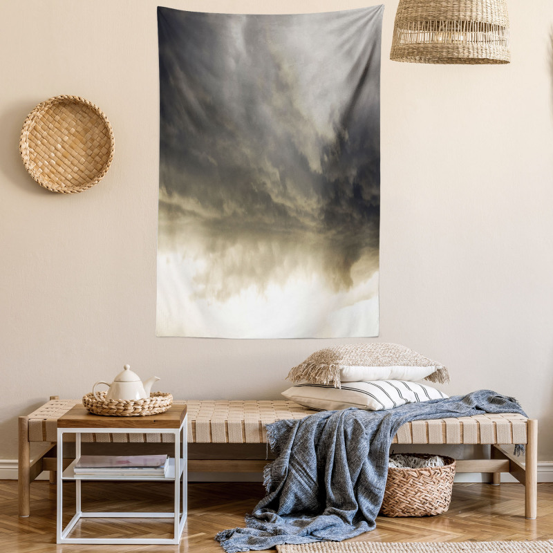 Cloudy Dark Sky Hurricane Tapestry