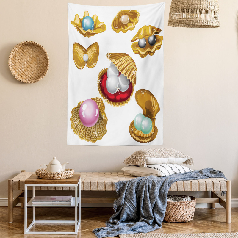 Open Shells Sea Image Tapestry