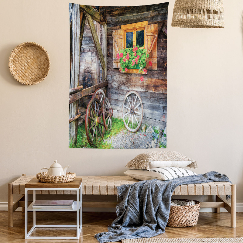 Farmhouse Countryside Tapestry
