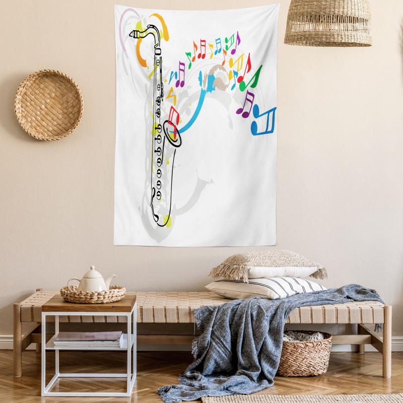 Festival Music Notes Tapestry